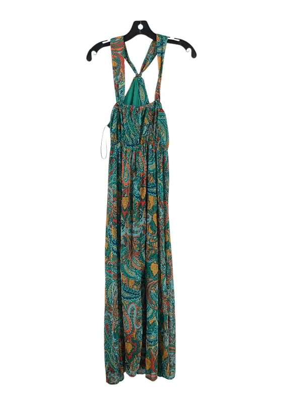 Online Exclusive Dress Casual Maxi By Maurices In Green, Size: M
