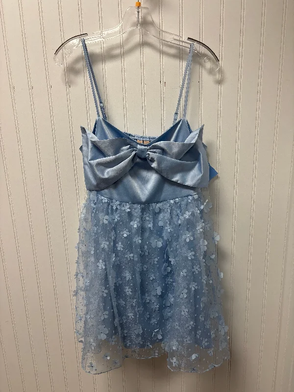Unbeatable Prices Dress Party Short By Clothes Mentor In Blue, Size: L