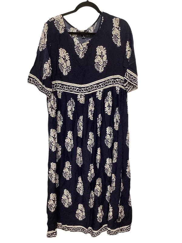 Major Savings Dress Casual Midi By Shein In Blue, Size: Xl