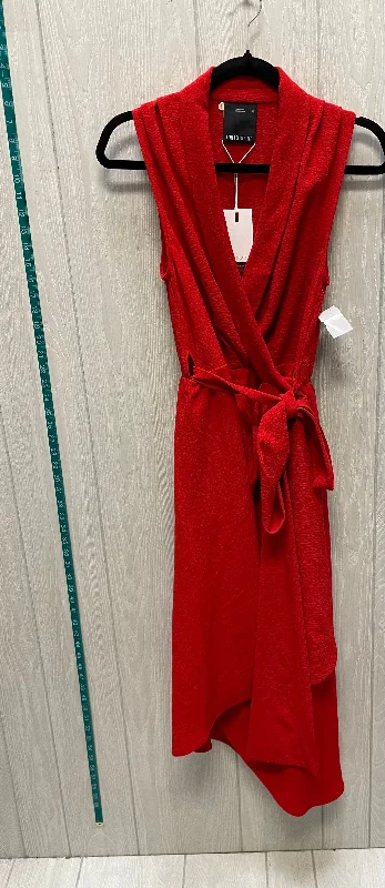 Final Markdown Dress Casual Midi By CMEO In Red, Size: Xs