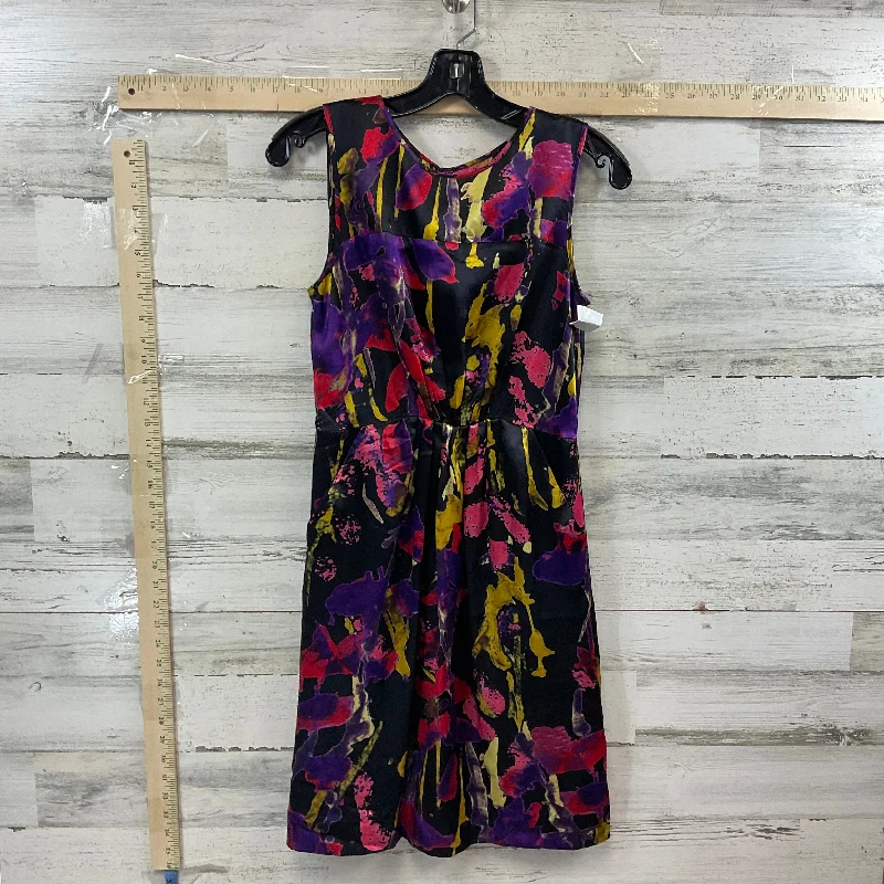 Online Only Purple & Red Dress Party Short Milly, Size 2
