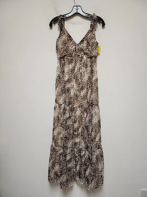 Limited Availability Dress Casual Maxi By Express In Animal Print, Size: S