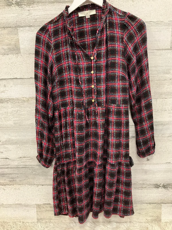 Today’s Deal Dress Casual Midi By Loft In Plaid Pattern, Size: Xs