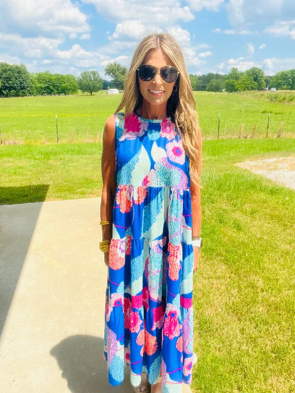 Lowest Prices THE ARIA DRESS- NAVY MIX