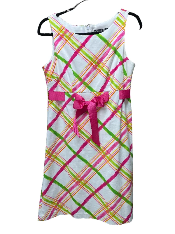 Special Savings Plaid Pattern Dress Casual Short Jessica Howard, Size 6