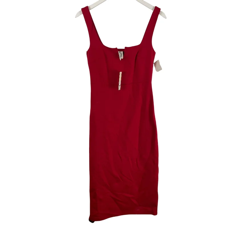Deal Frenzy Dress Casual Midi By Blue Rain In Red, Size: S