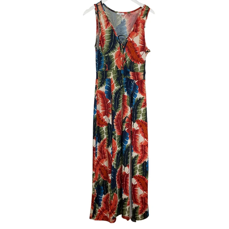Deal Dash Dress Casual Maxi By Iris In Tropical Print, Size: M