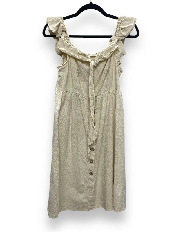 Super Deal Dress Casual Short By Cupshe In Cream, Size: L