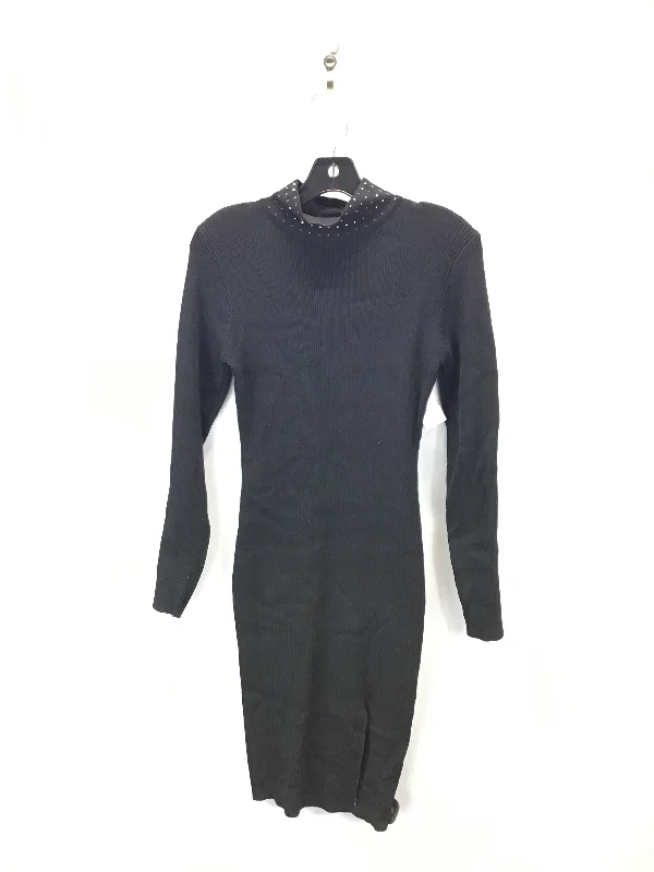YEAR-End Sale Dress Sweater By Almost Famous In Black, Size: L