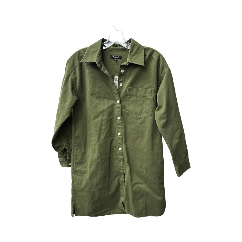 Limited Availability Dress Casual Midi By Madewell In Green, Size: Xxs