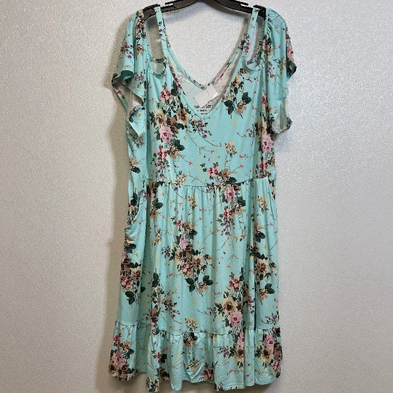 Price Drop Dress Casual Short By Torrid In Floral, Size: 30