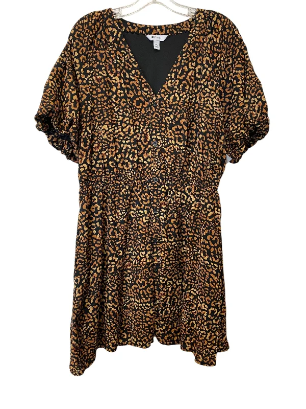 Quick Sale Dress Casual Short By Nine West In Animal Print, Size: Xxl