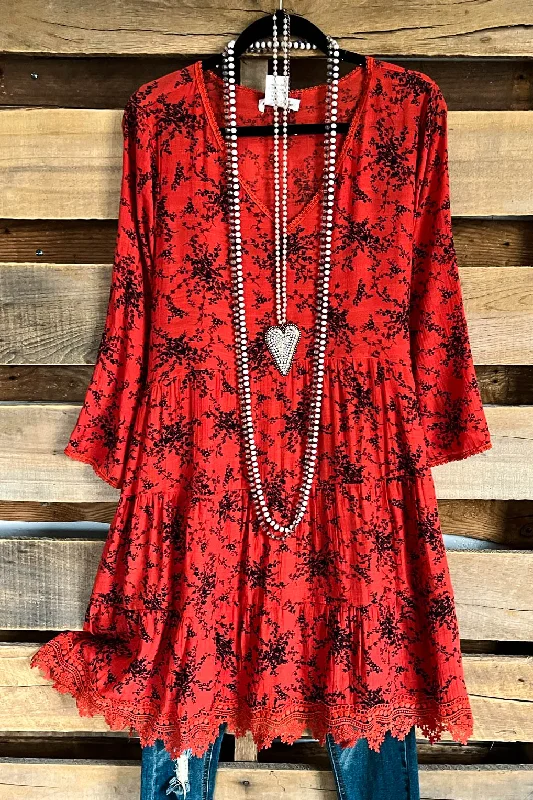 Deep Discounts Consider Me In Love Dress - Rust