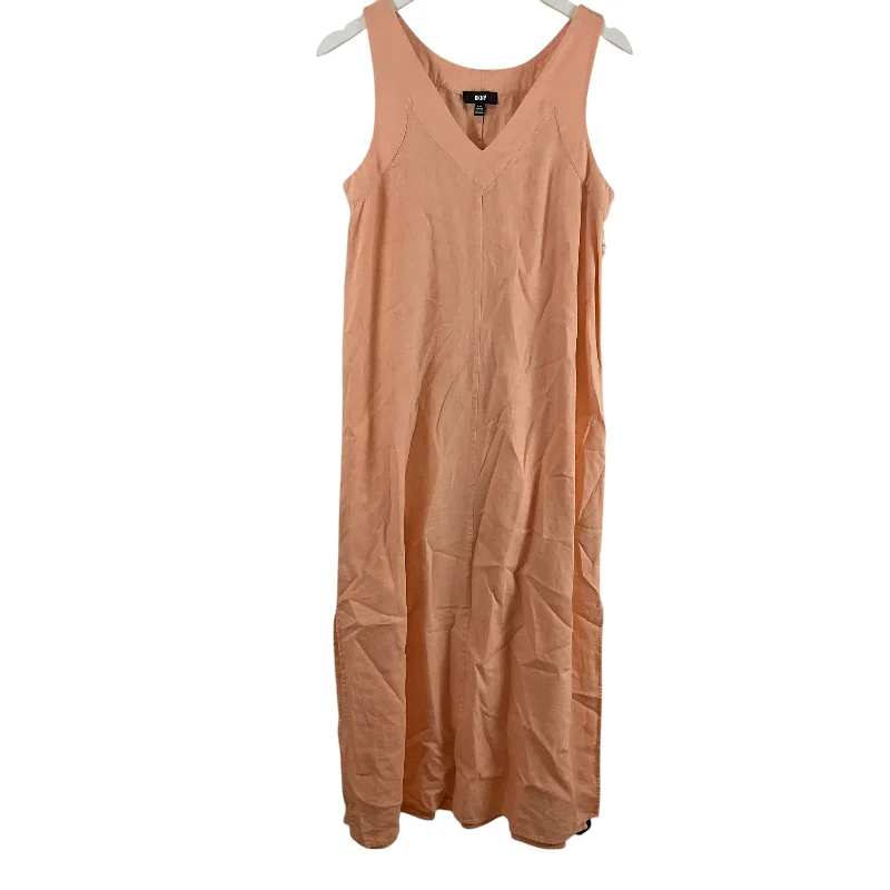 Deal Zone Dress Casual Maxi By Dkny In Orange, Size: S