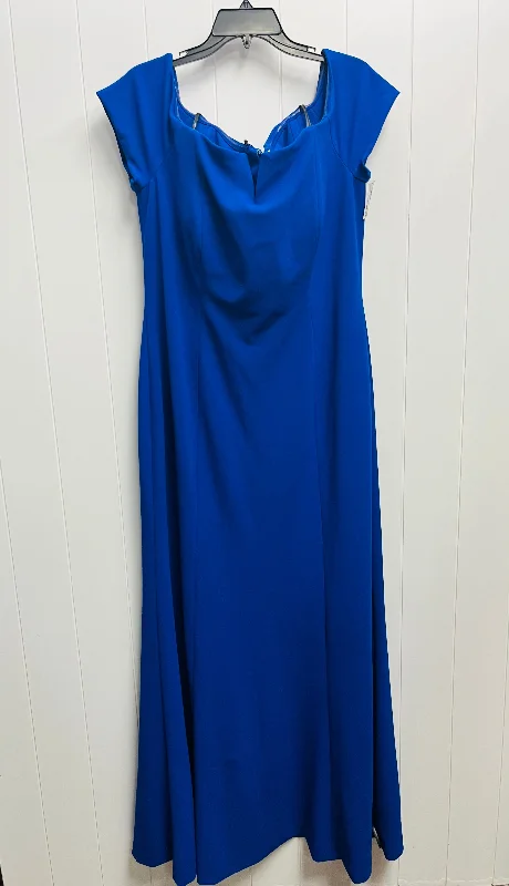 Best Seller Dress Party Long By Calvin Klein In Blue, Size: 16