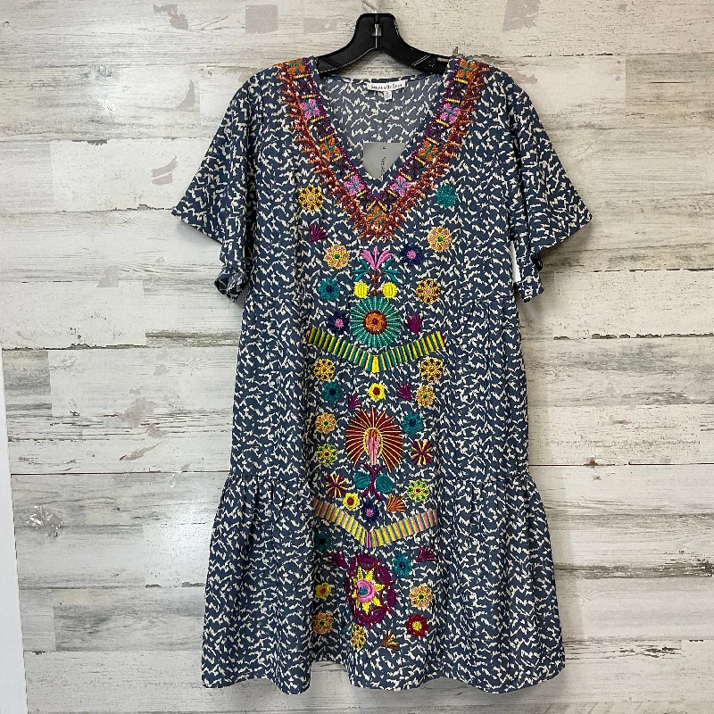 Price Drop Dress Casual Short By See And Be Seen In Blue, Size: S