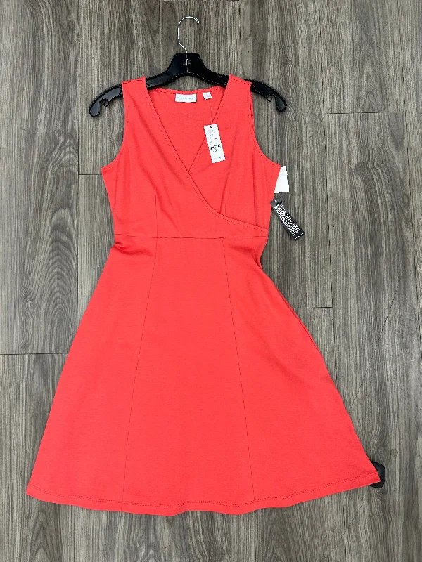 Daily Deals Dress Casual Midi By New York And Co In Coral, Size: Xs