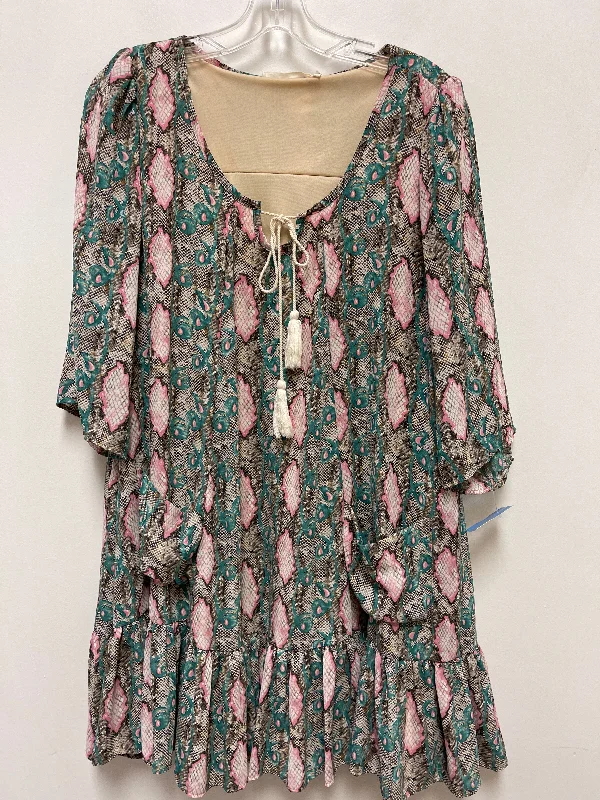 Members Only Dress Casual Short By Buddy Love In Snakeskin Print, Size: M