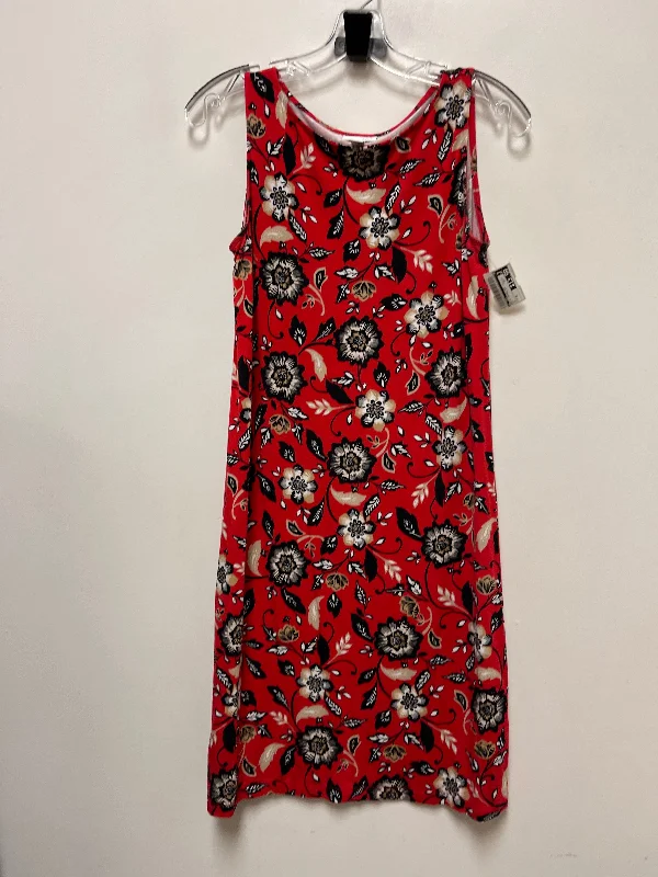 Closeout Dress Casual Short By J. Jill In Red, Size: Xs