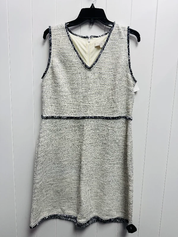 Act Now Dress Work By Loft In Blue & White, Size: 12