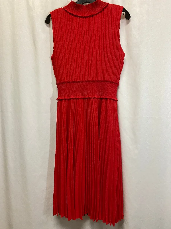 Shop and Save Dress Casual Midi By Nanette By Nanette Lepore In Red, Size: M