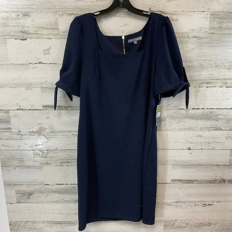 Daily Deals Dress Work By Sharagano In Navy, Size: L