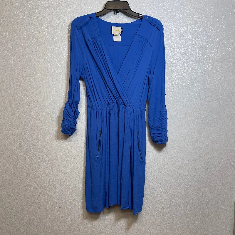 Stock Up and Save Dress Casual Short By Maeve In Blue, Size: M