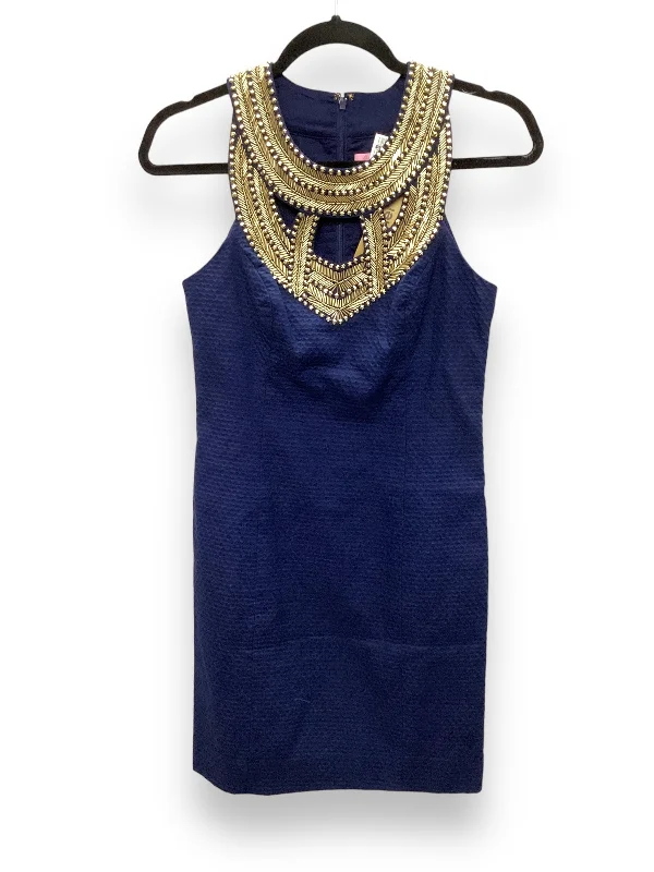 Price Smash Navy Dress Casual Short Lilly Pulitzer, Size Xxs