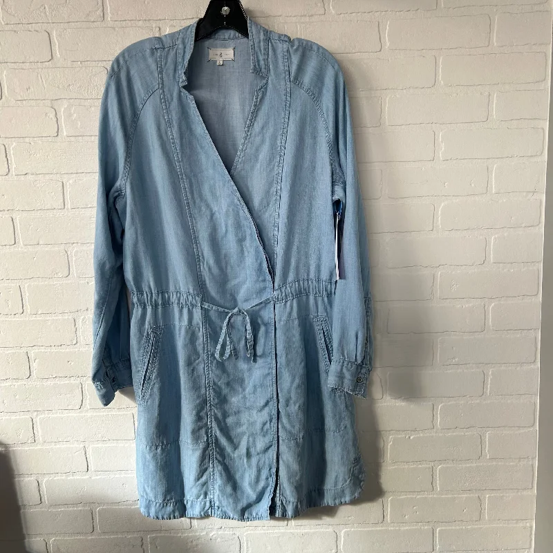 Exclusive Savings Dress Casual Short By Lou And Grey In Blue Denim, Size: L