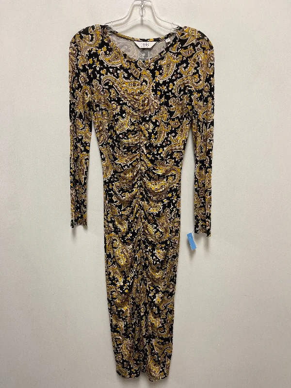 While Supplies Last Dress Casual Maxi By Joie In Black & Yellow, Size: Xs