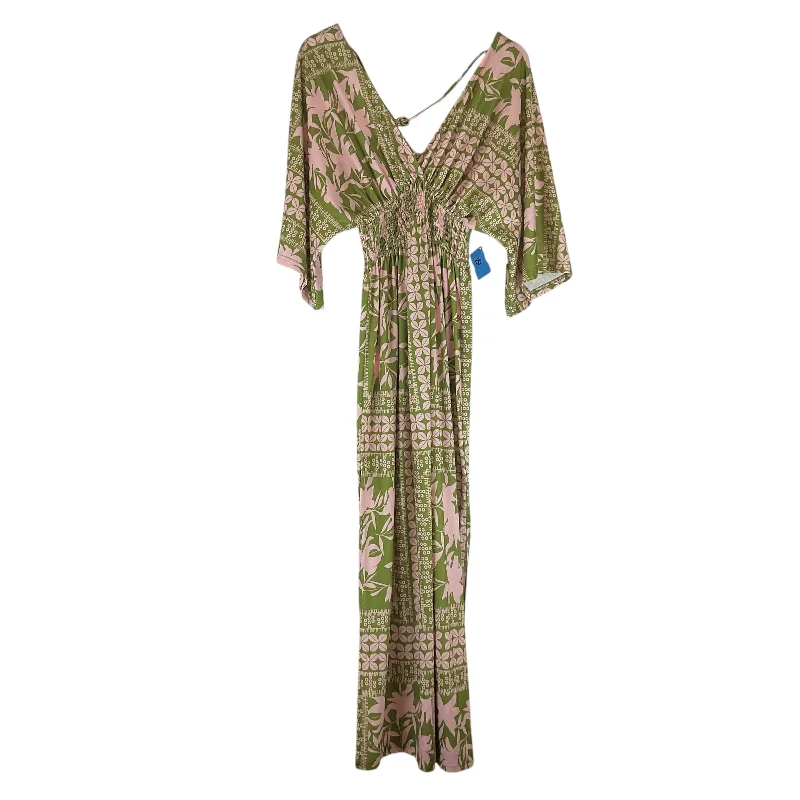 Unmissable Offer Dress Casual Maxi By Cmf In Green & Pink, Size: S