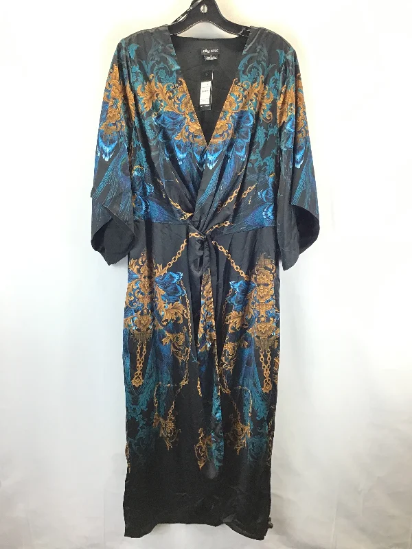 Limited Time Discount Dress Casual Maxi By City Chic In Multi-colored, Size: Xl