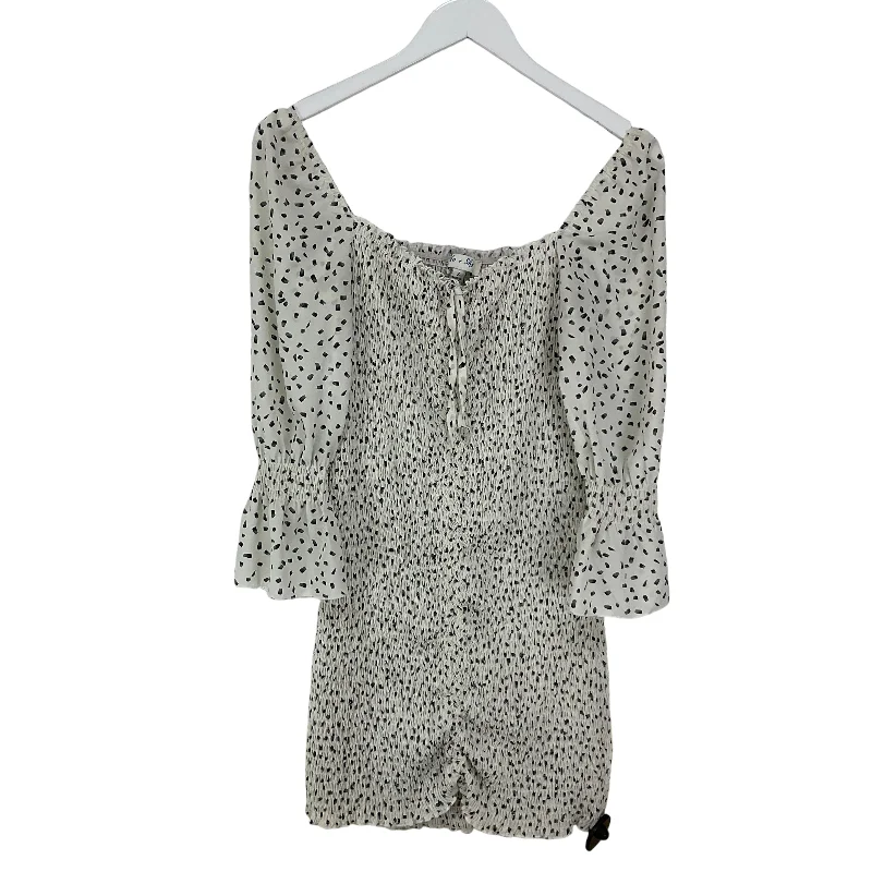Special Offer Dress Casual Midi By She + Sky In Polkadot Pattern, Size: S