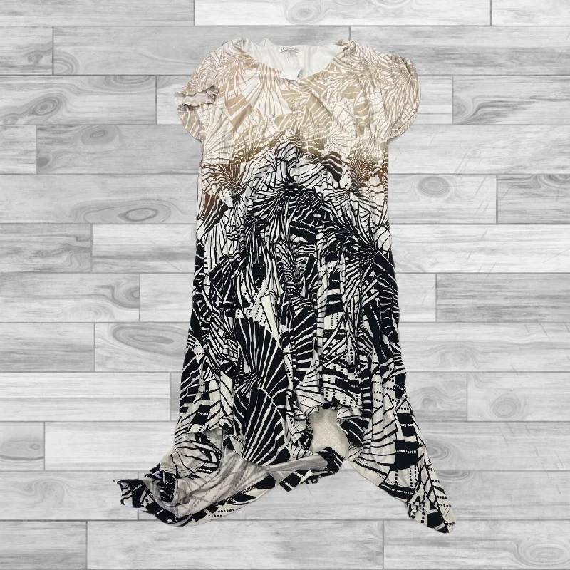 Instant Discount Dress Casual Midi By Spense In Brown & Cream, Size: Lp