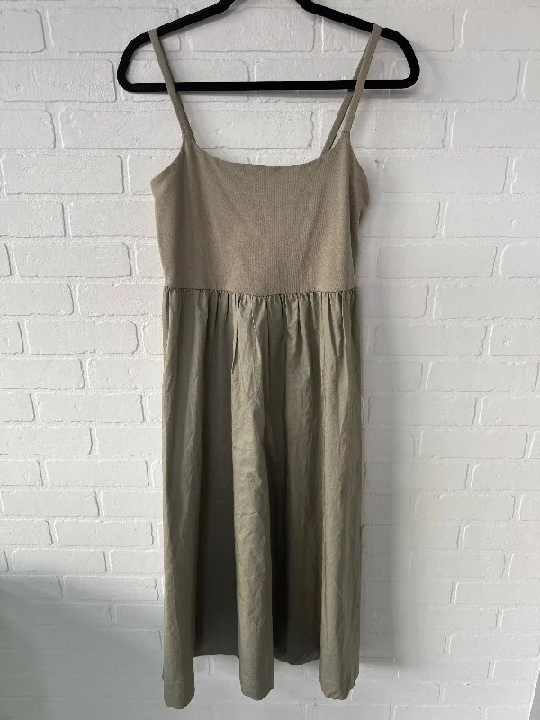 Epic Deals Dress Casual Midi By Old Navy In Tan, Size: M