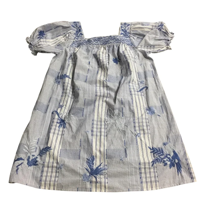 Price Drop Alert Dress Casual Short By Johnny Was In Blue & White, Size: M