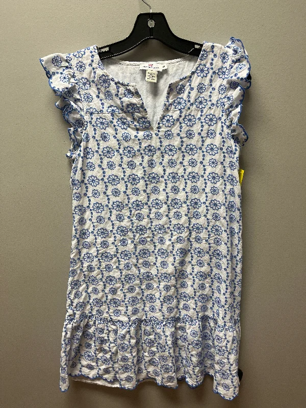 Closeout Dress Casual Short By Vineyard Vines In Blue & White, Size: Xs