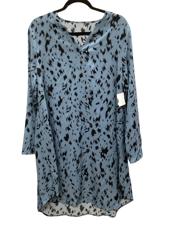Big Discounts Dress Casual Midi By Clothes Mentor In Blue, Size: Xl