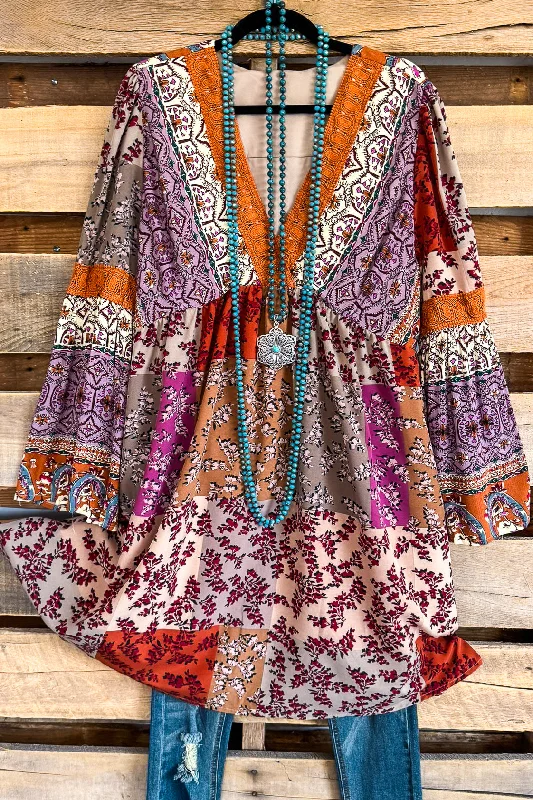 Deal Mania With Love And Purpose Dress - Rust