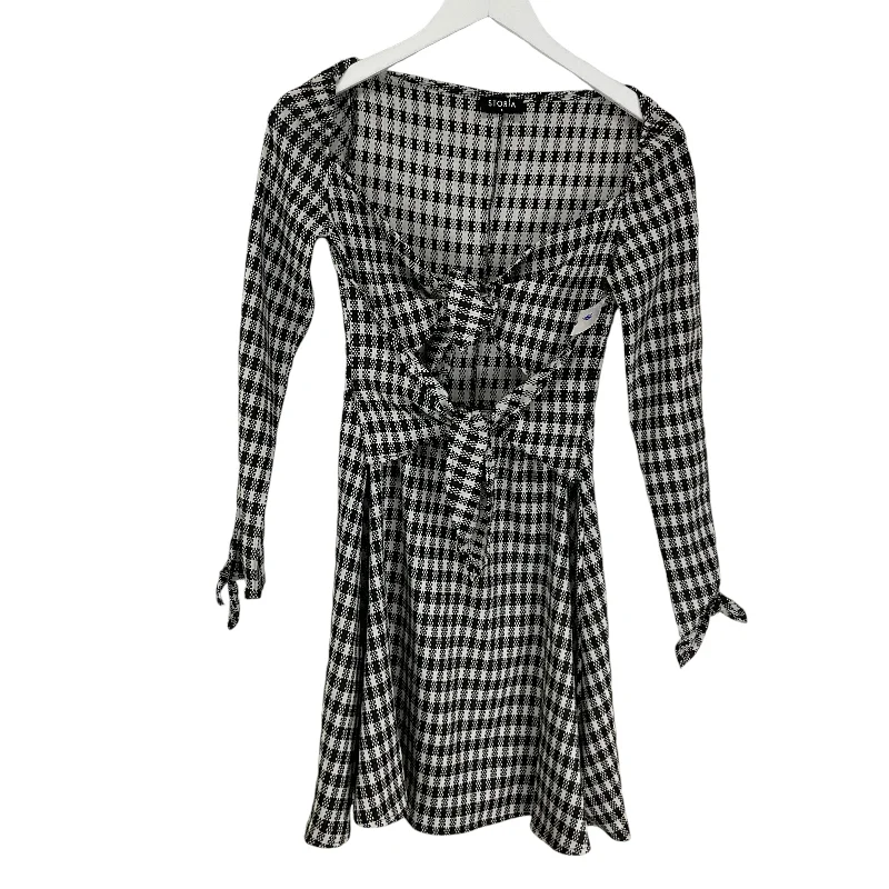 Online Only Dress Casual Midi By Storia In Black & Cream, Size: S