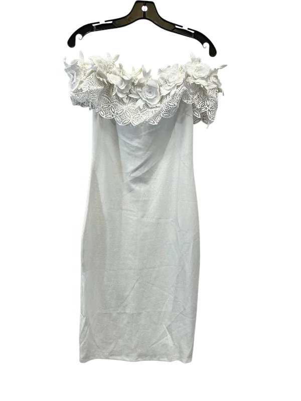 Big Discounts Dress Casual Midi By Fashion Nova In White, Size: M