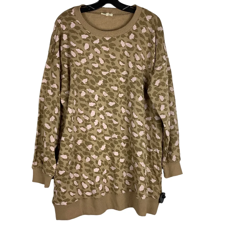 Bonus Savings Dress Sweater By Easel In Animal Print, Size: M