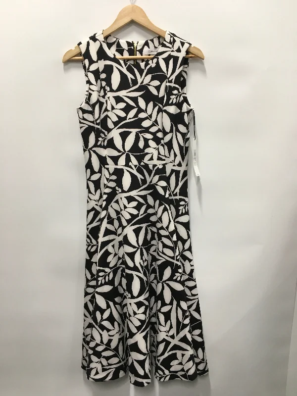 Blowout Deals Dress Casual Short By Calvin Klein In Black & White, Size: M
