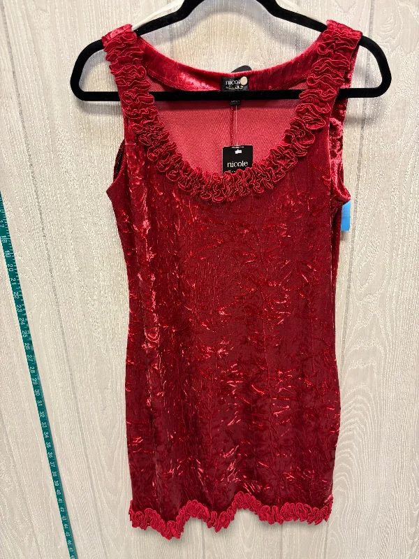 Discount Deals Dress Party Short By Nicole By Nicole Miller In Red, Size: S