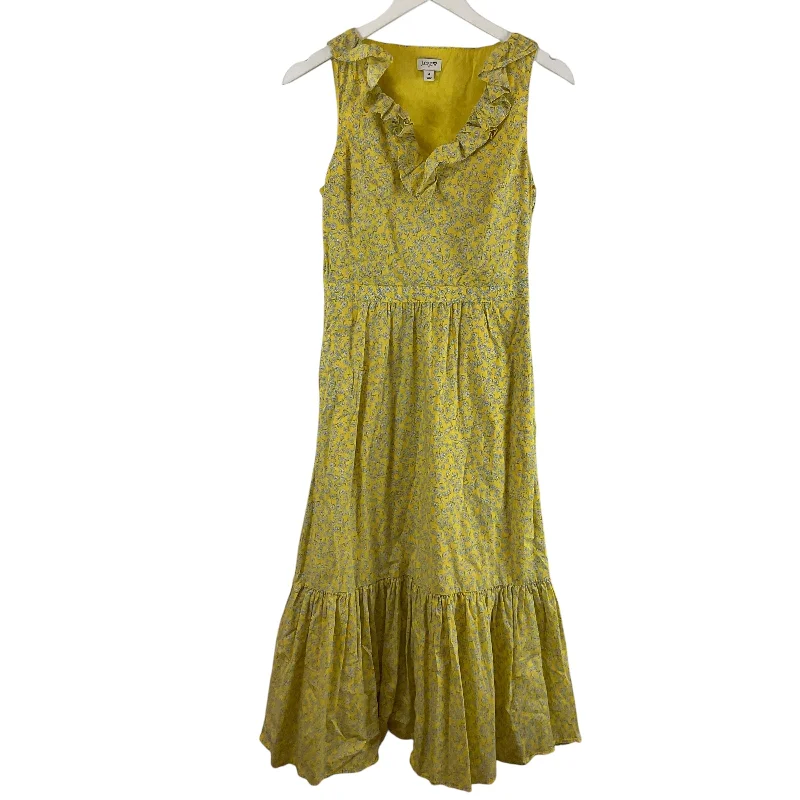 Blowout Sale Dress Casual Maxi By J. Crew In Yellow, Size: 4