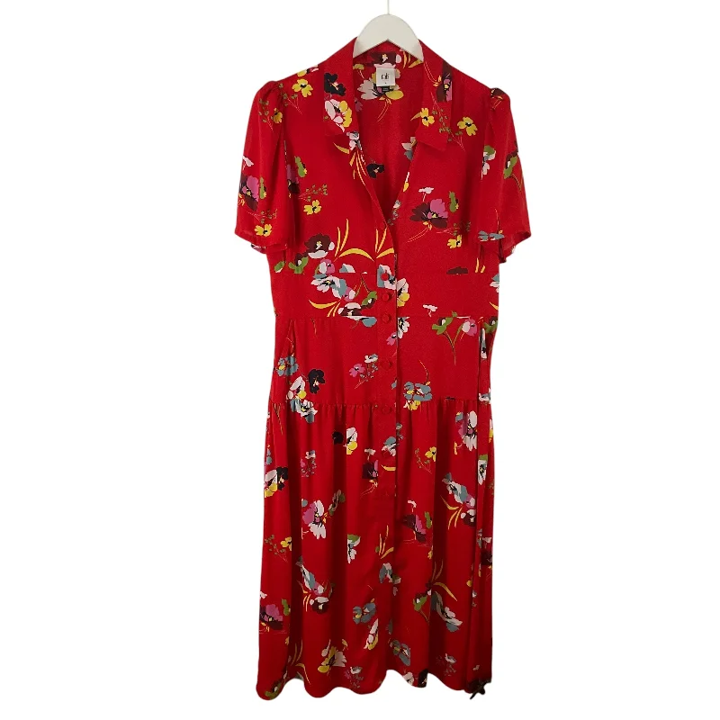 Exclusive Deal Dress Casual Maxi By Cabi In Red, Size: L