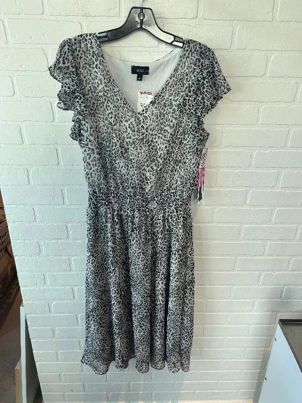 TIME-Limited Offer Dress Work By Msk In Black & White, Size: L