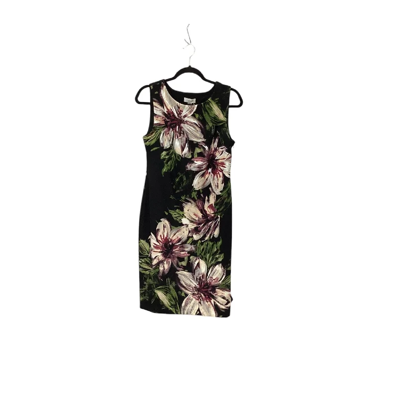 Customer Appreciation Sale Dress Work By Calvin Klein In Floral Print, Size: M