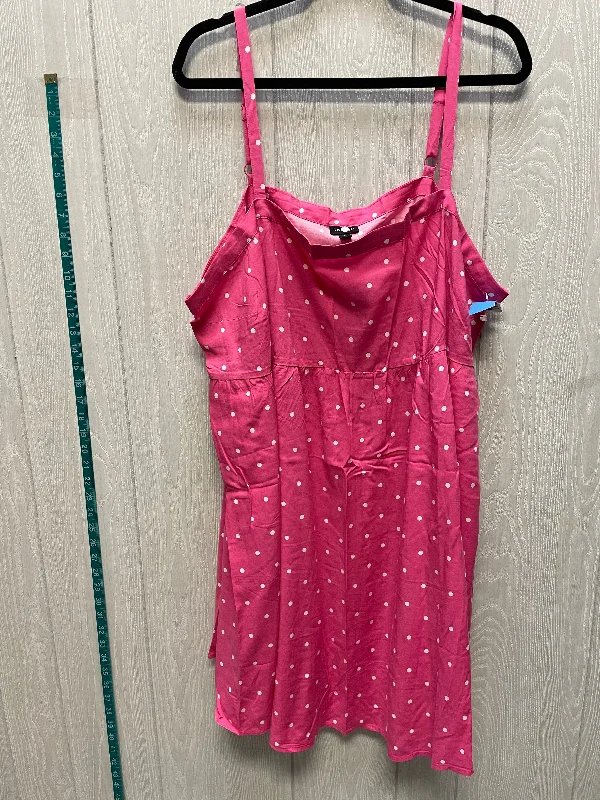 Overstock Dress Casual Short By Torrid In Polkadot Pattern, Size: 2x