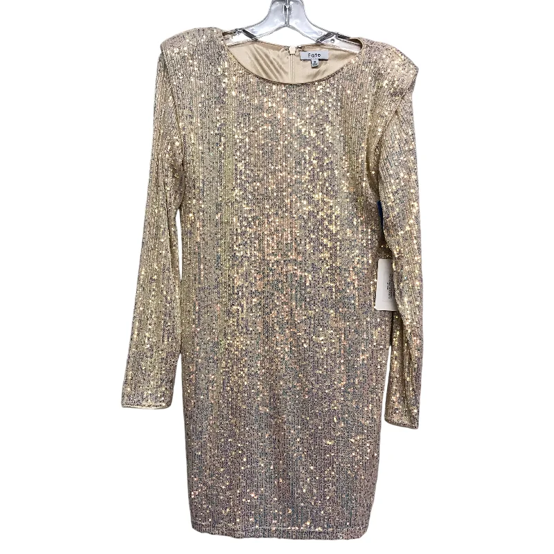 Best Bargains Dress Party Short By Fate In Beige, Size:S
